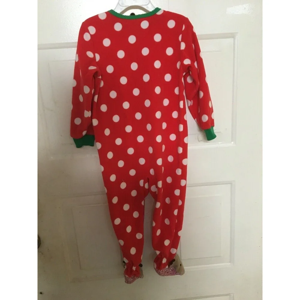 Carter's Baby Christmas Holiday PJ Pajama Lot of 2 Red White 2T Reindeer EUC